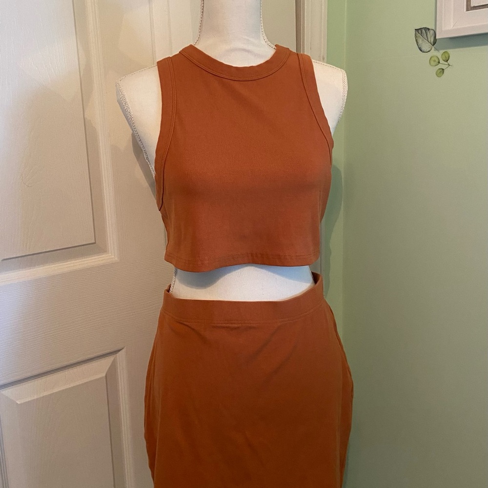 SHEIN separates top and mini skirt